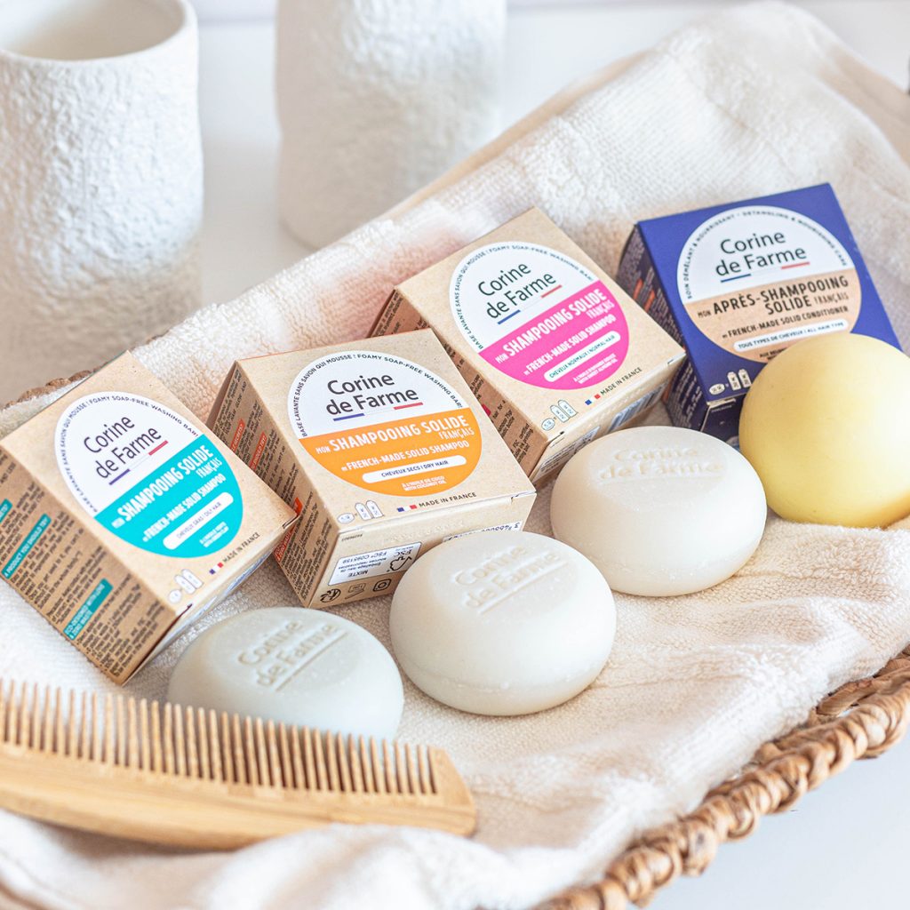 Après shampoing solide pour cheveux gras